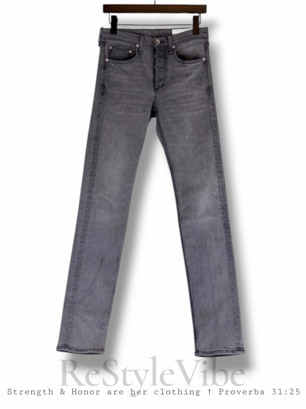 RAG & BONE Men’s Size 28 Denim Jeans Fit 2 Slim Style Button Fly Stretch